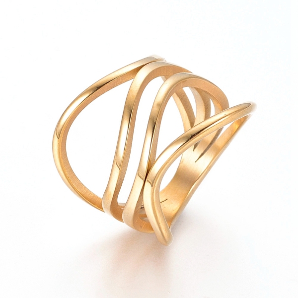 PandaHall Unisex 304 Stainless Steel Finger Rings, Golden, Size 7, 17mm 304 Stainless Steel
PandaHall Unisex 304 Stainless Steel Finger Rings, Golden, Size 7, 17mm 304 Stainless Steel