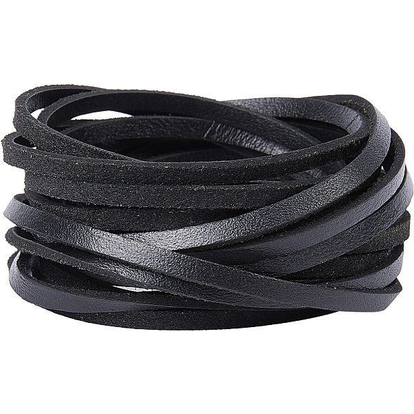 PandaHall Gorgecraft Flat Cowhide Leather Jewelry Cord, Jewelry DIY Making Material, Black, 4x2mm Cowhide Flat Black
PandaHall Gorgecraft Flat Cowhide Leather Jewelry Cord, Jewelry DIY Making Material, Black, 4x2mm Cowhide Flat Black