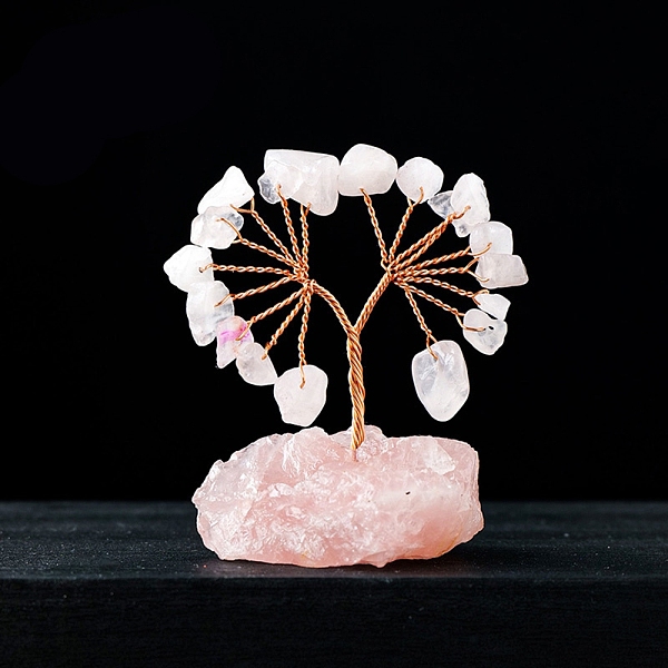 PandaHall Natural Rose Quartz Chips Tree Decorations, Gemstone Base with Copper Wire Feng Shui Energy Stone Gift for Home Office Desktop...
PandaHall Natural Rose Quartz Chips Tree Decorations, Gemstone Base with Copper Wire Feng Shui Energy Stone Gift for Home Office Desktop...