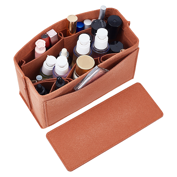 PandaHall WADORN Felt Handbag Organizer Insert, Felt Tote Bag Organizer Insert Multiple Compartments Toiletry Bag in Bag with Rectangle..., Brown
PandaHall WADORN Felt Handbag Organizer Insert, Felt Tote Bag Organizer Insert Multiple Compartments Toiletry Bag in Bag with Rectangle..., Brown