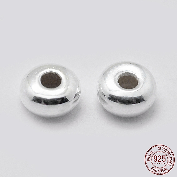 PandaHall 925 Sterling Silver Spacer Beads, Rondelle, Silver, 3x1.5mm, Hole: 1mm Sterling Silver Rondelle Silver
PandaHall 925 Sterling Silver Spacer Beads, Rondelle, Silver, 3x1.5mm, Hole: 1mm Sterling Silver Rondelle Silver