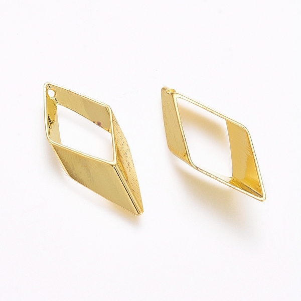 PandaHall Rack Plating Brass Pendants, Rhombus, Golden, 27x11x4.5mm, Hole: 0.8mm Brass Rhombus
PandaHall Rack Plating Brass Pendants, Rhombus, Golden, 27x11x4.5mm, Hole: 0.8mm Brass Rhombus