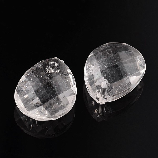 PandaHall Transparent Acrylic Pendants for Curtains, Faceted Teardrop, Clear, about 18mm long, 13mm wide, 6mm thick, hole: 2mm, about...
PandaHall Transparent Acrylic Pendants for Curtains, Faceted Teardrop, Clear, about 18mm long, 13mm wide, 6mm thick, hole: 2mm, about...