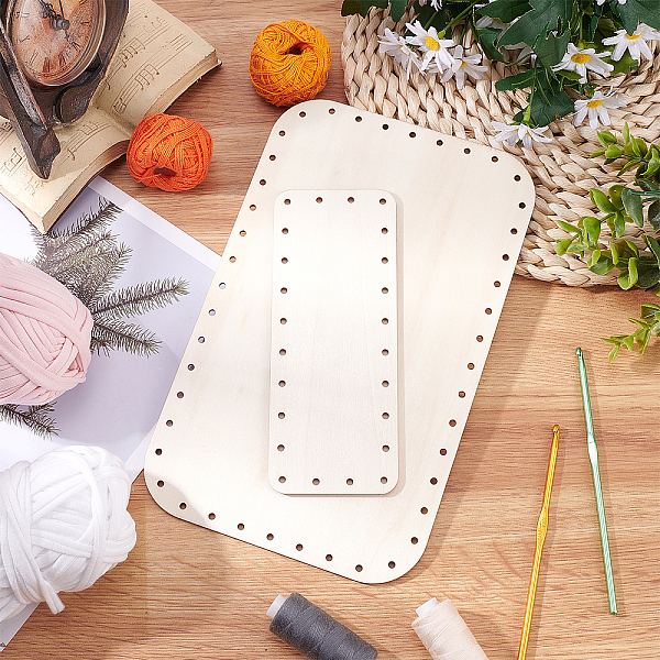 PandaHall 2pcs Basket Bottom for Rattan, 2 Sizes Rectangle Wooden Basket Base Set Basket Cane Wicker Woven Board with 3mm Holes for DIY...
PandaHall 2pcs Basket Bottom for Rattan, 2 Sizes Rectangle Wooden Basket Base Set Basket Cane Wicker Woven Board with 3mm Holes for DIY...