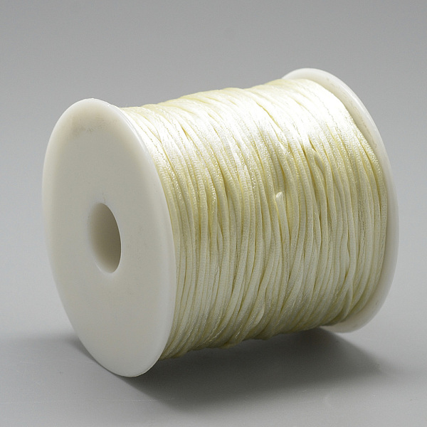 PandaHall Nylon Thread, Rattail Satin Cord, Beige, about 1mm, about 76.55 yards(70m)/roll Nylon Yellow
PandaHall Nylon Thread, Rattail Satin Cord, Beige, about 1mm, about 76.55 yards(70m)/roll Nylon Yellow