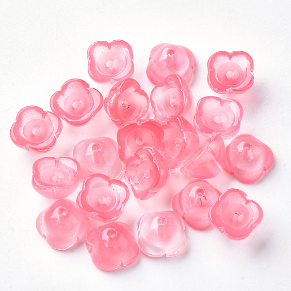 PandaHall 4-Petal Transparent Spray Painted Glass Bead Caps, Flower, Light Coral, 11.5x11.5x7mm, Hole: 1.6mm Glass Red
PandaHall 4-Petal Transparent Spray Painted Glass Bead Caps, Flower, Light Coral, 11.5x11.5x7mm, Hole: 1.6mm Glass Red