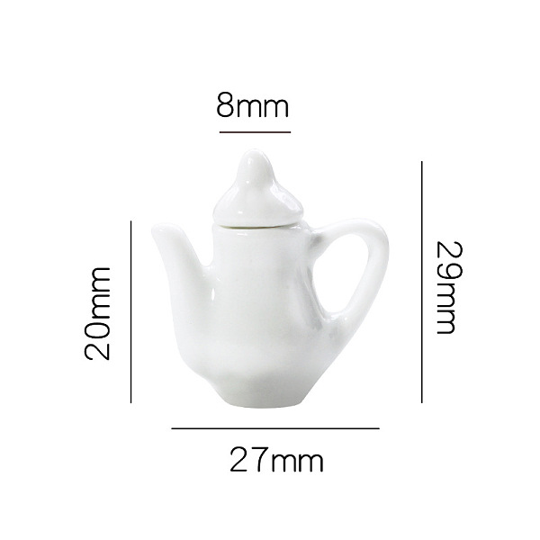 PandaHall Miniature Pot Ornaments, Micro Dollhouse Accessories, Pretending Prop Decoration, White, 8x27x29mm Porcelain Tableware White
PandaHall Miniature Pot Ornaments, Micro Dollhouse Accessories, Pretending Prop Decoration, White, 8x27x29mm Porcelain Tableware White