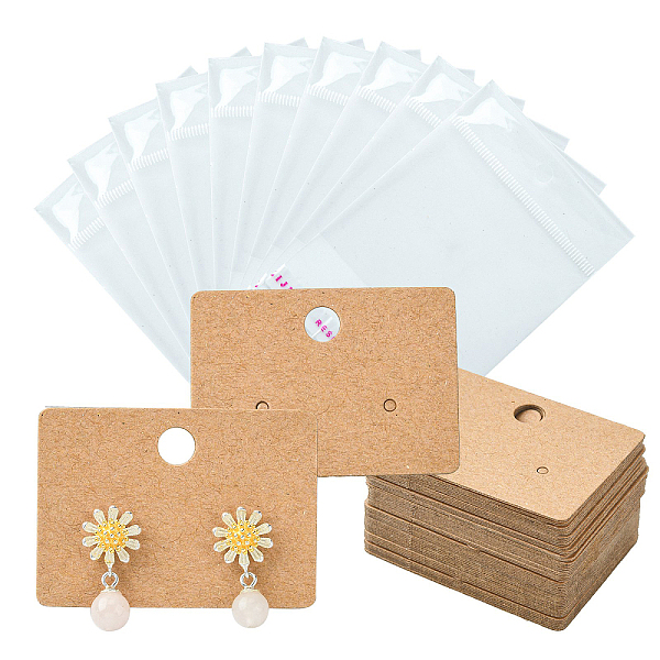 PandaHall 50Pcs Rectangle Kraft Paper Earring Display Card with Hanging Hole, for One Pair Earring Display, with 50Pcs OPP Cellophane Bags..., Orange
PandaHall 50Pcs Rectangle Kraft Paper Earring Display Card with Hanging Hole, for One Pair Earring Display, with 50Pcs OPP Cellophane Bags..., Orange