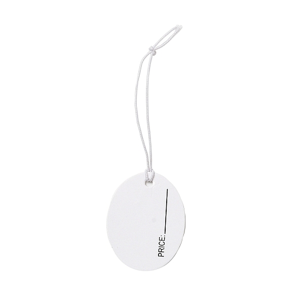 PandaHall Paper Price Tags, with Elastic Cord, Oval, WhiteSmoke, 8.3~8.9cm, Oval: 31x24x0.3mm Paper Oval White
PandaHall Paper Price Tags, with Elastic Cord, Oval, WhiteSmoke, 8.3~8.9cm, Oval: 31x24x0.3mm Paper Oval White