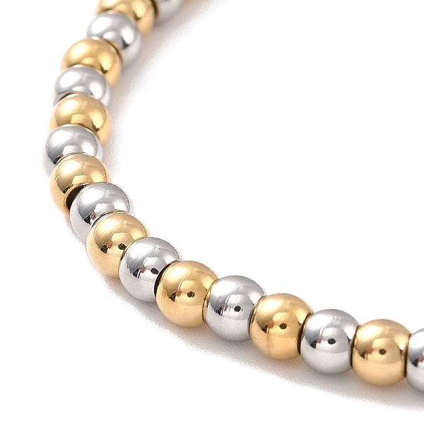 PandaHall Vacuum Plating 201 Stainless Steel Round Beaded Bracelet for Women, Golden & Stainless Steel Color, 7-1/8 inch(18cm) 201 Stainless...
PandaHall Vacuum Plating 201 Stainless Steel Round Beaded Bracelet for Women, Golden & Stainless Steel Color, 7-1/8 inch(18cm) 201 Stainless...