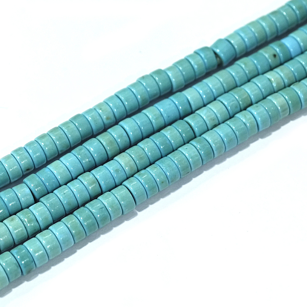 PandaHall Synthetic Turquoise Beads Strands, Heishi Beads, Dyed, Flat Round/Disc, Turquoise, 4x2mm, Hole: 1mm, about 170pcs/strand, 16 inch..., Green
PandaHall Synthetic Turquoise Beads Strands, Heishi Beads, Dyed, Flat Round/Disc, Turquoise, 4x2mm, Hole: 1mm, about 170pcs/strand, 16 inch..., Green