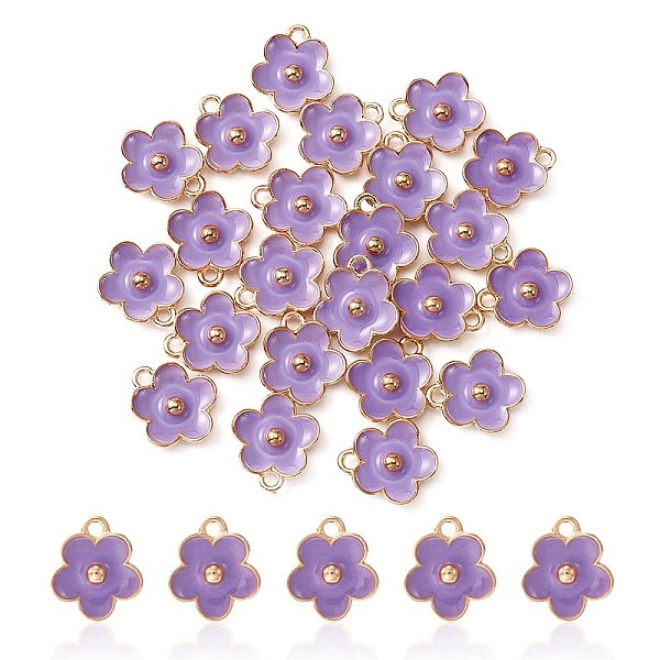 PandaHall Light Gold Plated Alloy Enamel Pendants, Flower Charm, Blue Violet, 13x11.5x3mm, Hole: 1.6mm Alloy+Enamel Flower
PandaHall Light Gold Plated Alloy Enamel Pendants, Flower Charm, Blue Violet, 13x11.5x3mm, Hole: 1.6mm Alloy+Enamel Flower