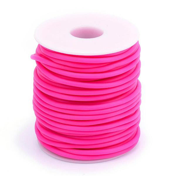 PandaHall Hollow Pipe PVC Tubular Synthetic Rubber Cord, Wrapped Around White Plastic Spool, Camellia, 3mm, Hole: 1.5mm, about 27.34 yards..., Pink
PandaHall Hollow Pipe PVC Tubular Synthetic Rubber Cord, Wrapped Around White Plastic Spool, Camellia, 3mm, Hole: 1.5mm, about 27.34 yards..., Pink