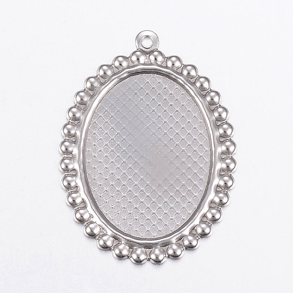 PandaHall 304 Stainless Steel Enamel Pendant Settings, Oval, Stainless Steel Color, 35x26x1mm, Hole: 1.5mm 304 Stainless Steel Oval
PandaHall 304 Stainless Steel Enamel Pendant Settings, Oval, Stainless Steel Color, 35x26x1mm, Hole: 1.5mm 304 Stainless Steel Oval