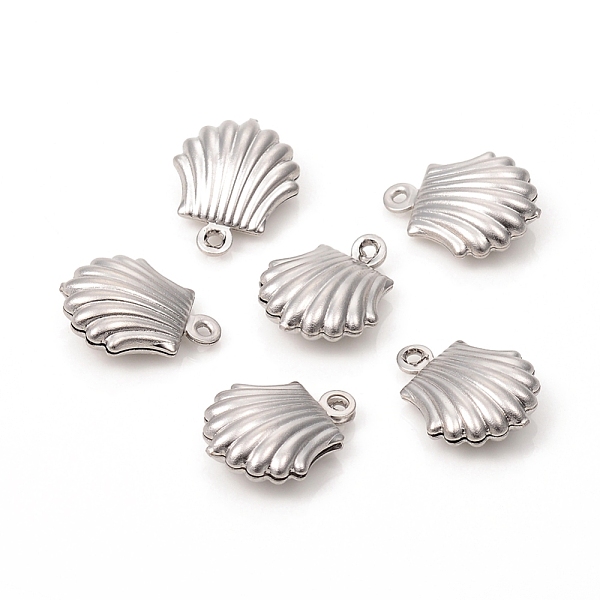 PandaHall 304 Stainless Steel Pendants, Hollow Scallop Shape, Stainless Steel Color, 14x11x4.5mm, Hole: 1mm 304 Stainless Steel Shell Shape
PandaHall 304 Stainless Steel Pendants, Hollow Scallop Shape, Stainless Steel Color, 14x11x4.5mm, Hole: 1mm 304 Stainless Steel Shell Shape