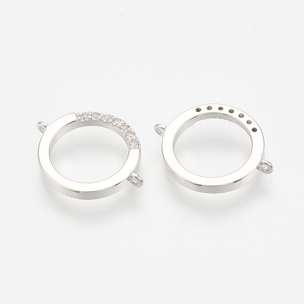 PandaHall Brass Micro Pave Cubic Zirconia Links, Clear, Ring, Nickel Free, Real Platinum Plated, 14x11x1.5mm, Hole: 1mm Brass+Cubic Zirconia...
PandaHall Brass Micro Pave Cubic Zirconia Links, Clear, Ring, Nickel Free, Real Platinum Plated, 14x11x1.5mm, Hole: 1mm Brass+Cubic Zirconia...