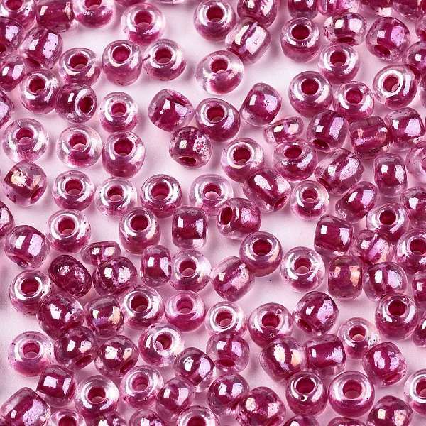 PandaHall 6/0 Glass Seed Beads, Transparent Inside Colours Luster, Round Hole, Round, Old Rose, 6/0, 4~5x2.5~4.5mm, Hole: 1.2mm, about...
PandaHall 6/0 Glass Seed Beads, Transparent Inside Colours Luster, Round Hole, Round, Old Rose, 6/0, 4~5x2.5~4.5mm, Hole: 1.2mm, about...