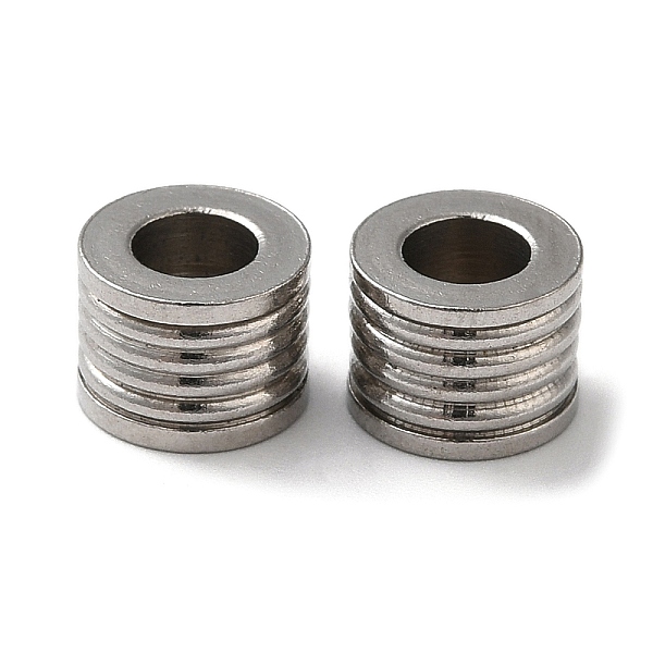 PandaHall 304 Stainless Steel European Beads, Large Hole Beads, Grooved Column, Stainless Steel Color, 8x6mm, Hole: 4mm 304 Stainless Steel...
PandaHall 304 Stainless Steel European Beads, Large Hole Beads, Grooved Column, Stainless Steel Color, 8x6mm, Hole: 4mm 304 Stainless Steel...
