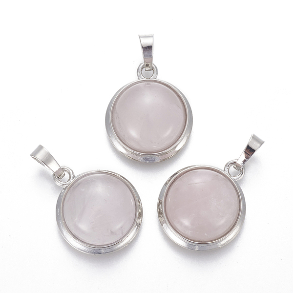 PandaHall Natural Rose Quartz Pendants, with Brass Findings, Half Round, Platinum, 23~24x19~20x8~10mm, Hole: 8x5mm Rose Quartz Half Round
PandaHall Natural Rose Quartz Pendants, with Brass Findings, Half Round, Platinum, 23~24x19~20x8~10mm, Hole: 8x5mm Rose Quartz Half Round