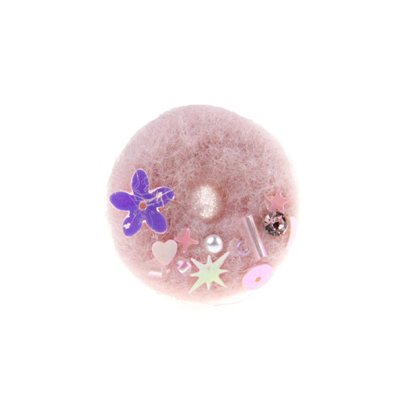 PandaHall Handmade Wool Felt Woven Costume Accessories, with Plastic Doughnut, Pink, 30mm Felt Donut Pink
PandaHall Handmade Wool Felt Woven Costume Accessories, with Plastic Doughnut, Pink, 30mm Felt Donut Pink