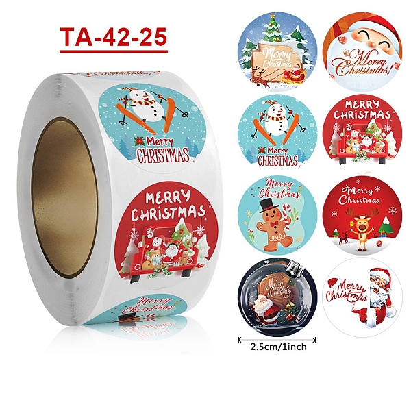PandaHall Christmas Theme Paper Self-Adhesive Stickers, for Presents Decoration, Flat Round, Mixed Color, 25mm Paper Mixed Shapes
PandaHall Christmas Theme Paper Self-Adhesive Stickers, for Presents Decoration, Flat Round, Mixed Color, 25mm Paper Mixed Shapes