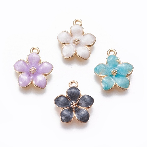 PandaHall Alloy Enamel Pendants, Flower, Light Gold, Mixed Color, 17x14.5x2.5mm, Hole: 1.5mm Alloy+Enamel Flower Multicolor
PandaHall Alloy Enamel Pendants, Flower, Light Gold, Mixed Color, 17x14.5x2.5mm, Hole: 1.5mm Alloy+Enamel Flower Multicolor