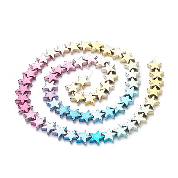 PandaHall Rainbow Color Electroplate Non-magnetic Synthetic Hematite Beads Strands, Star, Multi-color Plated, 8.5x9x2.5mm, Hole: 1mm, about...
PandaHall Rainbow Color Electroplate Non-magnetic Synthetic Hematite Beads Strands, Star, Multi-color Plated, 8.5x9x2.5mm, Hole: 1mm, about...
