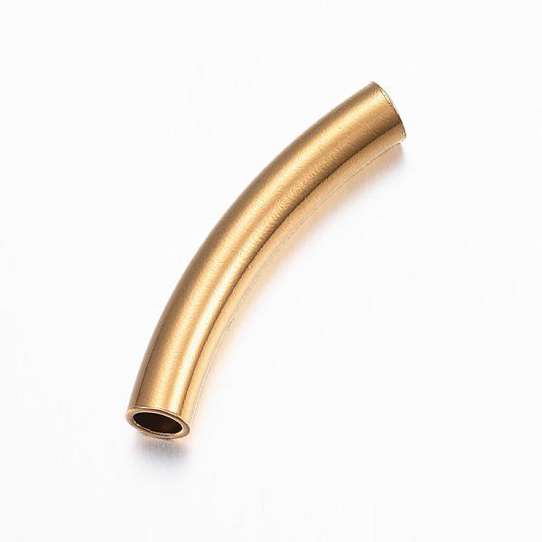 PandaHall 304 Stainless Steel Tube Beads, Curved Tube Noodle Beads, Curved Tube, Real 24K Gold Plated, 31x5mm, Hole: 3.5x4mm 304 Stainless...
PandaHall 304 Stainless Steel Tube Beads, Curved Tube Noodle Beads, Curved Tube, Real 24K Gold Plated, 31x5mm, Hole: 3.5x4mm 304 Stainless...