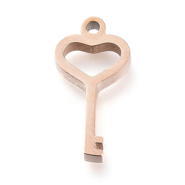 PandaHall 304 Stainless Steel Pendants, Laser Cut, Heart Key, Rose Gold, 13x6.5x1.7mm, Hole: 1mm 304 Stainless Steel Key
PandaHall 304 Stainless Steel Pendants, Laser Cut, Heart Key, Rose Gold, 13x6.5x1.7mm, Hole: 1mm 304 Stainless Steel Key