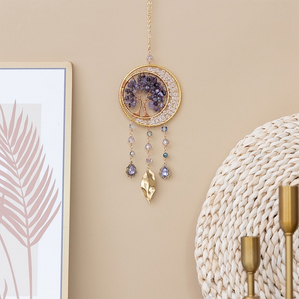 PandaHall Natural Amethyst Tree of Life Pendant Decorations, Suncatchers for Party Window, Wall Display Decorations, 350mm Amethyst Tree of...
PandaHall Natural Amethyst Tree of Life Pendant Decorations, Suncatchers for Party Window, Wall Display Decorations, 350mm Amethyst Tree of...