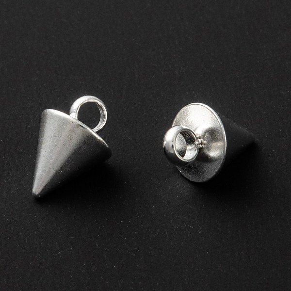 PandaHall 304 Stainless Steel Pendants, Spike/Cone, Silver, 8.5x6mm, Hole: 2mm 304 Stainless Steel Cone
PandaHall 304 Stainless Steel Pendants, Spike/Cone, Silver, 8.5x6mm, Hole: 2mm 304 Stainless Steel Cone