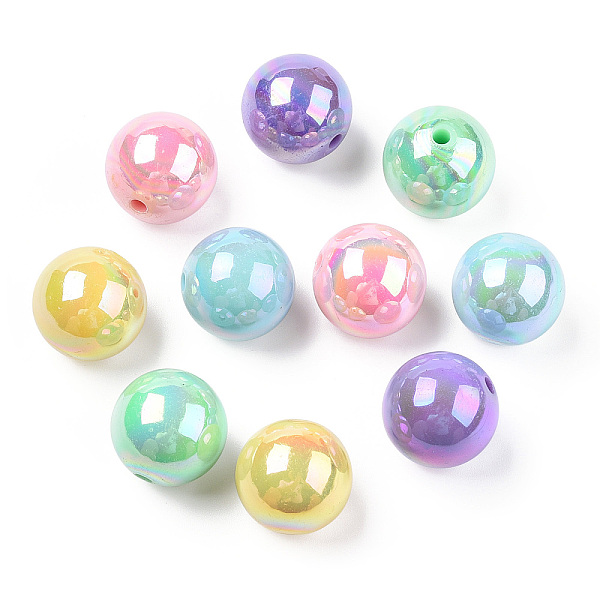 PandaHall Opaque Acrylic Beads, AB Color Plated, Round, Mixed Color, 20x19mm, Hole: 2~3mm, about 111pcs/500g Acrylic Round Multicolor
PandaHall Opaque Acrylic Beads, AB Color Plated, Round, Mixed Color, 20x19mm, Hole: 2~3mm, about 111pcs/500g Acrylic Round Multicolor