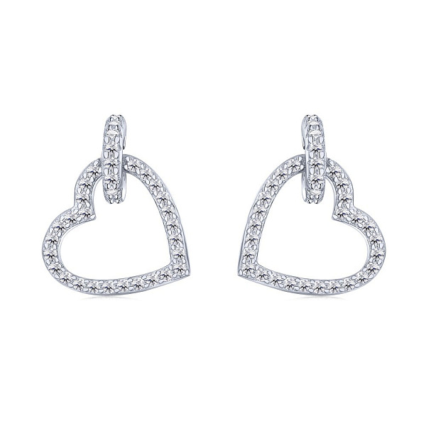 PandaHall Rhodium Plated 925 Sterling Silver Micro Pave Cubic Zirconia Stud Earrings for Women, with S925 Stamp, Heart, Real Platinum Plated..., Clear
PandaHall Rhodium Plated 925 Sterling Silver Micro Pave Cubic Zirconia Stud Earrings for Women, with S925 Stamp, Heart, Real Platinum Plated..., Clear