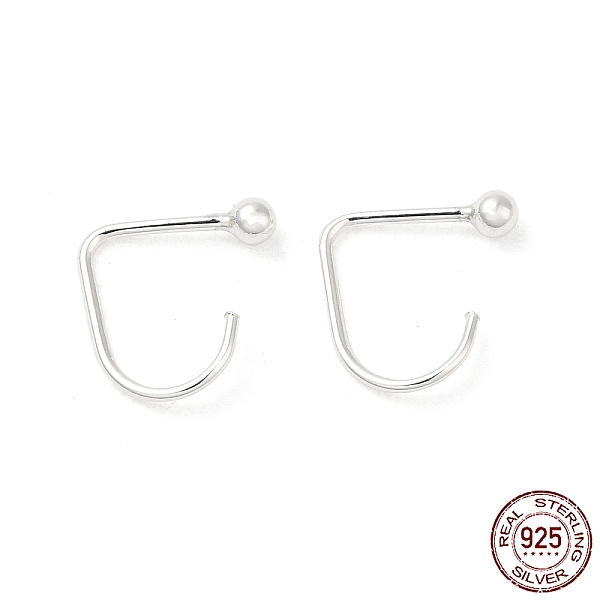 PandaHall 925 Sterling Silver Earring Hooks, Ear Wire, Silver, 20 Gauge, 11.5x10.5x2.5mm, Pin: 0.8mm Sterling Silver
PandaHall 925 Sterling Silver Earring Hooks, Ear Wire, Silver, 20 Gauge, 11.5x10.5x2.5mm, Pin: 0.8mm Sterling Silver