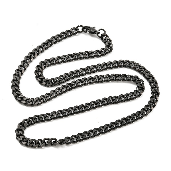 PandaHall 201 Stainless Steel Curb Chain Necklaces, Black, 19.69 inch(50cm) 201 Stainless Steel
PandaHall 201 Stainless Steel Curb Chain Necklaces, Black, 19.69 inch(50cm) 201 Stainless Steel