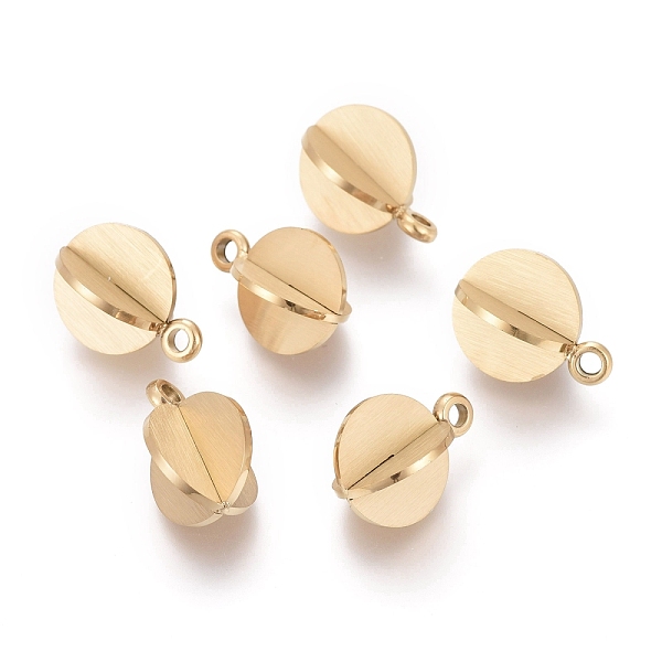 PandaHall Ion Plating(IP) 304 Stainless Steel Charms, Round, Golden, 13.5x10mm, Hole: 1.6mm 304 Stainless Steel Round
PandaHall Ion Plating(IP) 304 Stainless Steel Charms, Round, Golden, 13.5x10mm, Hole: 1.6mm 304 Stainless Steel Round