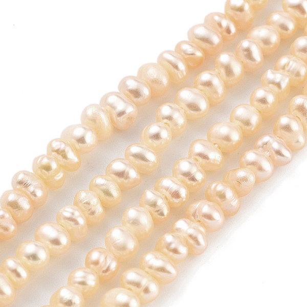 PandaHall Natural Cultured Freshwater Pearl Beads Strands, Potato, Moccasin, 2.5~3mm, Hole: 0.5mm, about 82~83pcs/strand, 7.09 inch(18cm)..., Orange
PandaHall Natural Cultured Freshwater Pearl Beads Strands, Potato, Moccasin, 2.5~3mm, Hole: 0.5mm, about 82~83pcs/strand, 7.09 inch(18cm)..., Orange