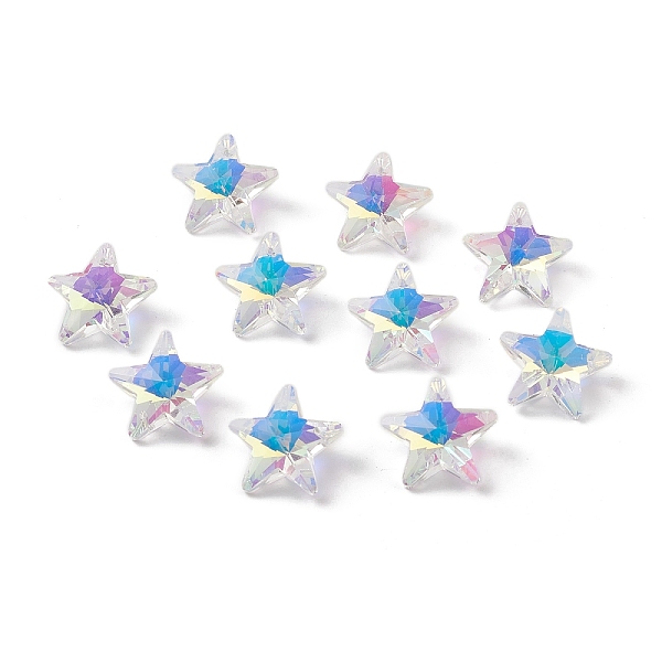 PandaHall Electroplate Transparent Glass Pendants, Back Plated, Faceted, Star Charms, Clear, 19x20x9.5~10mm, Hole: 1.2mm Glass Star Clear
PandaHall Electroplate Transparent Glass Pendants, Back Plated, Faceted, Star Charms, Clear, 19x20x9.5~10mm, Hole: 1.2mm Glass Star Clear