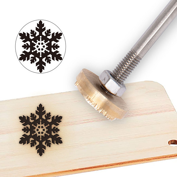 PandaHall Stamping Embossing Soldering Brass with Stamp, for Cake/Wood, Snowflake Pattern, 30mm Brass Snowflake
PandaHall Stamping Embossing Soldering Brass with Stamp, for Cake/Wood, Snowflake Pattern, 30mm Brass Snowflake