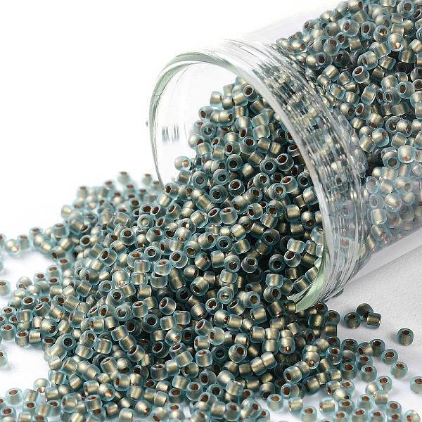 PandaHall TOHO Round Seed Beads, Japanese Seed Beads, (995FM) Bronze Lined Aqua Matte, 15/0, 1.5mm, Hole: 0.7mm, about 3000pcs/10g Glass..., Brown
PandaHall TOHO Round Seed Beads, Japanese Seed Beads, (995FM) Bronze Lined Aqua Matte, 15/0, 1.5mm, Hole: 0.7mm, about 3000pcs/10g Glass..., Brown