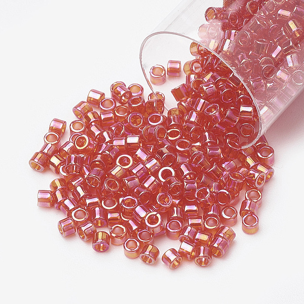 PandaHall MIYUKI Delica Beads Medium, Cylinder, Japanese Seed Beads, (DB0172) Transparent Red AB, 10/0, 1.7x2.2mm, Hole: 1mm, about...
PandaHall MIYUKI Delica Beads Medium, Cylinder, Japanese Seed Beads, (DB0172) Transparent Red AB, 10/0, 1.7x2.2mm, Hole: 1mm, about...