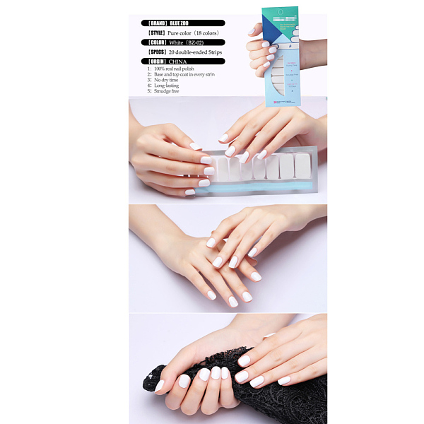 PandaHall Glitter Solid Color Nail Polish Strips Stickers, with Nail File and Alcohol Pad, for Women Girls DIY Nail Art, White, 14.5x7.5cm...
PandaHall Glitter Solid Color Nail Polish Strips Stickers, with Nail File and Alcohol Pad, for Women Girls DIY Nail Art, White, 14.5x7.5cm...