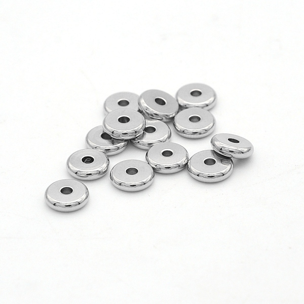 PandaHall 304 Stainless Steel Beads, Disc/Flat Round, Stainless Steel Color, 10x2mm, Hole: 2mm 304 Stainless Steel Disc
PandaHall 304 Stainless Steel Beads, Disc/Flat Round, Stainless Steel Color, 10x2mm, Hole: 2mm 304 Stainless Steel Disc