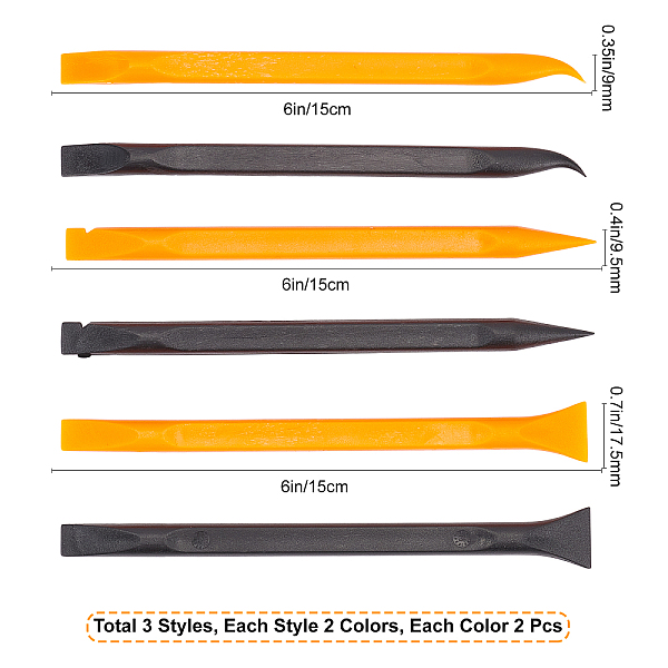 PandaHall Gorgecraft 4 Sets 2 Colors Plastic Mobilephone Repair Tool Sets, for Mobilephone Disassembly Tool Kits, Dark Orange, 15x1.75x0.7cm...
PandaHall Gorgecraft 4 Sets 2 Colors Plastic Mobilephone Repair Tool Sets, for Mobilephone Disassembly Tool Kits, Dark Orange, 15x1.75x0.7cm...