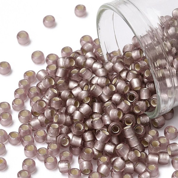 PandaHall TOHO Round Seed Beads, Japanese Seed Beads, (26F) Silver Lined Frost Light Amethyst, 8/0, 3mm, Hole: 1mm, about 220pcs/10g Glass..., Purple
PandaHall TOHO Round Seed Beads, Japanese Seed Beads, (26F) Silver Lined Frost Light Amethyst, 8/0, 3mm, Hole: 1mm, about 220pcs/10g Glass..., Purple