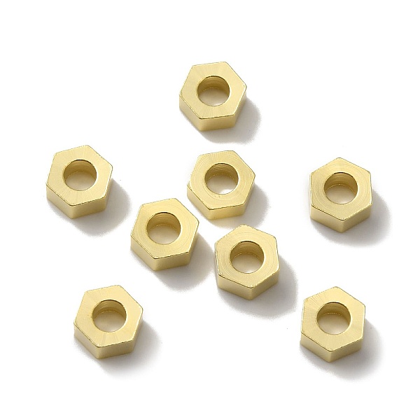 PandaHall Brass Beads, Lead Free & Cadmium Free, Hexagon, Real 24K Gold Plated, 6x6.5x2.5mm, Hole: 3mm Brass Hexagon
PandaHall Brass Beads, Lead Free & Cadmium Free, Hexagon, Real 24K Gold Plated, 6x6.5x2.5mm, Hole: 3mm Brass Hexagon