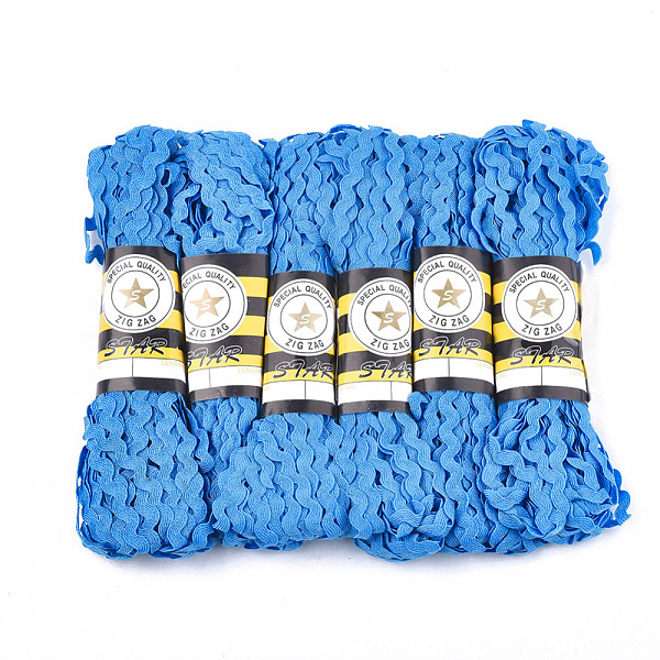 PandaHall Polypropylene Fiber Ribbons, Wave Shape, Dodger Blue, 7~8mm, 15yard/bundle, 6bundles/bag Polypropylene None Blue
PandaHall Polypropylene Fiber Ribbons, Wave Shape, Dodger Blue, 7~8mm, 15yard/bundle, 6bundles/bag Polypropylene None Blue