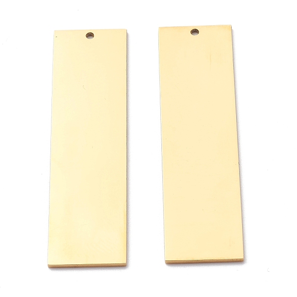 PandaHall 304 Stainless Steel Pendants, Spray Painted, Rectangle, Golden, 49.5x13x1mm, Hole: 1.2mm 304 Stainless Steel Rectangle
PandaHall 304 Stainless Steel Pendants, Spray Painted, Rectangle, Golden, 49.5x13x1mm, Hole: 1.2mm 304 Stainless Steel Rectangle