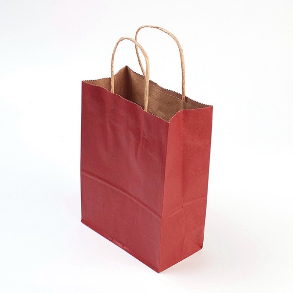 PandaHall Pure Color Kraft Paper Bags, with Handles, Gift Bags, Shopping Bags, Rectangle, FireBrick, 21x15x8cm Paper None Red
PandaHall Pure Color Kraft Paper Bags, with Handles, Gift Bags, Shopping Bags, Rectangle, FireBrick, 21x15x8cm Paper None Red
