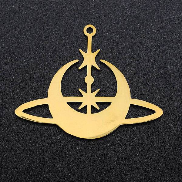 PandaHall 201 Stainless Steel Pendants, Laser Cut, Moon, Golden, 28x35x1mm, Hole: 1.5mm 201 Stainless Steel Moon
PandaHall 201 Stainless Steel Pendants, Laser Cut, Moon, Golden, 28x35x1mm, Hole: 1.5mm 201 Stainless Steel Moon